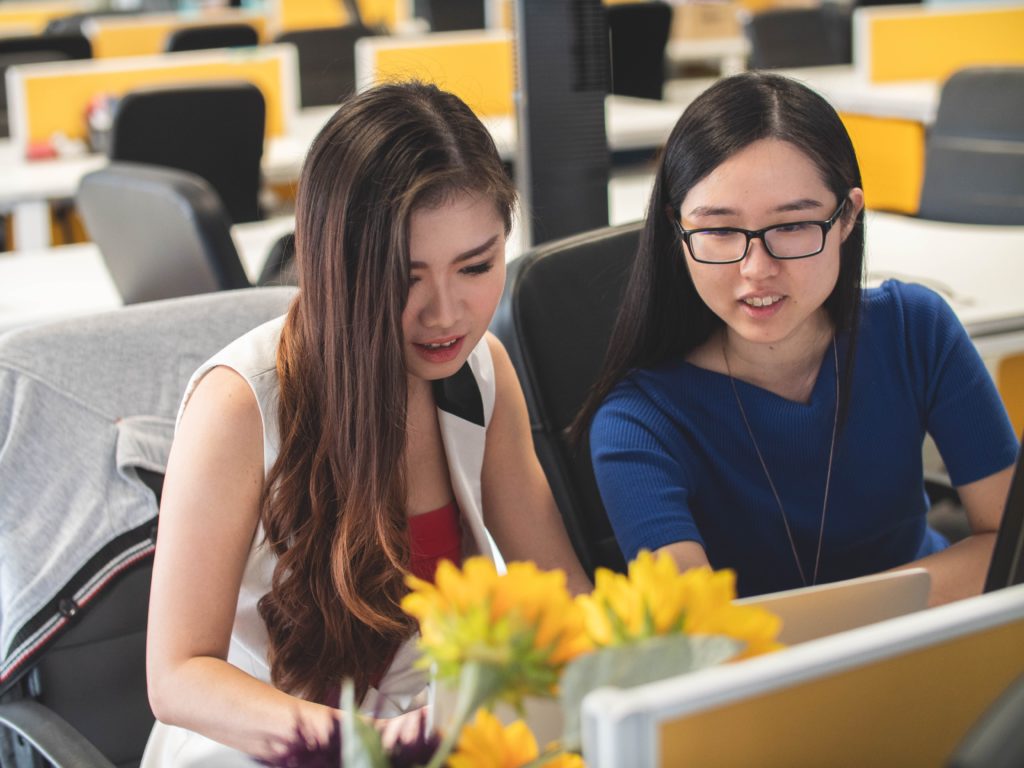 2 Students Studying